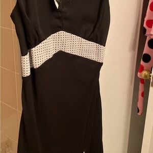 LBD - knee length dress in shiffon fabric
